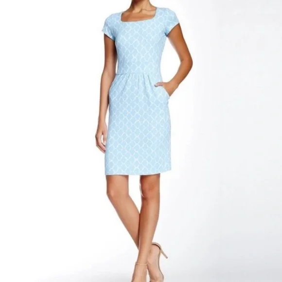 J. McLaughlin Emma Dress Geometric Print Size Medium - Picture 5 of 10